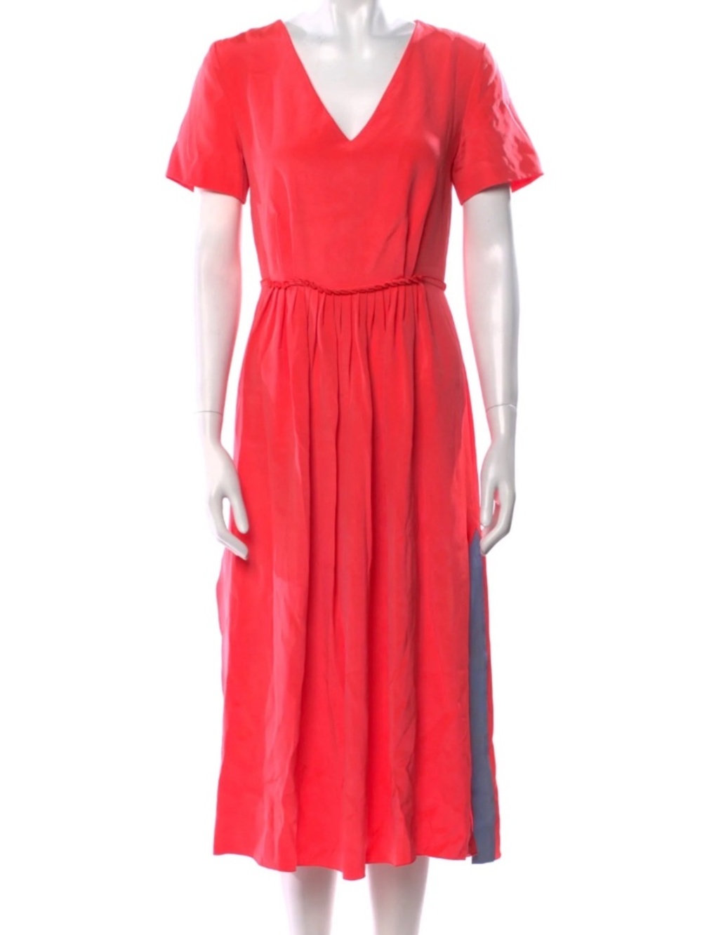 Roksanda 100% Silk Coral Dress Made in England